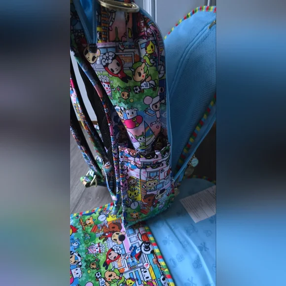 Tokidoki x JuJuBe Be Right Back Diaper Bag Backpack + Changing Pad | Rare Collab - Picture 12 of 14